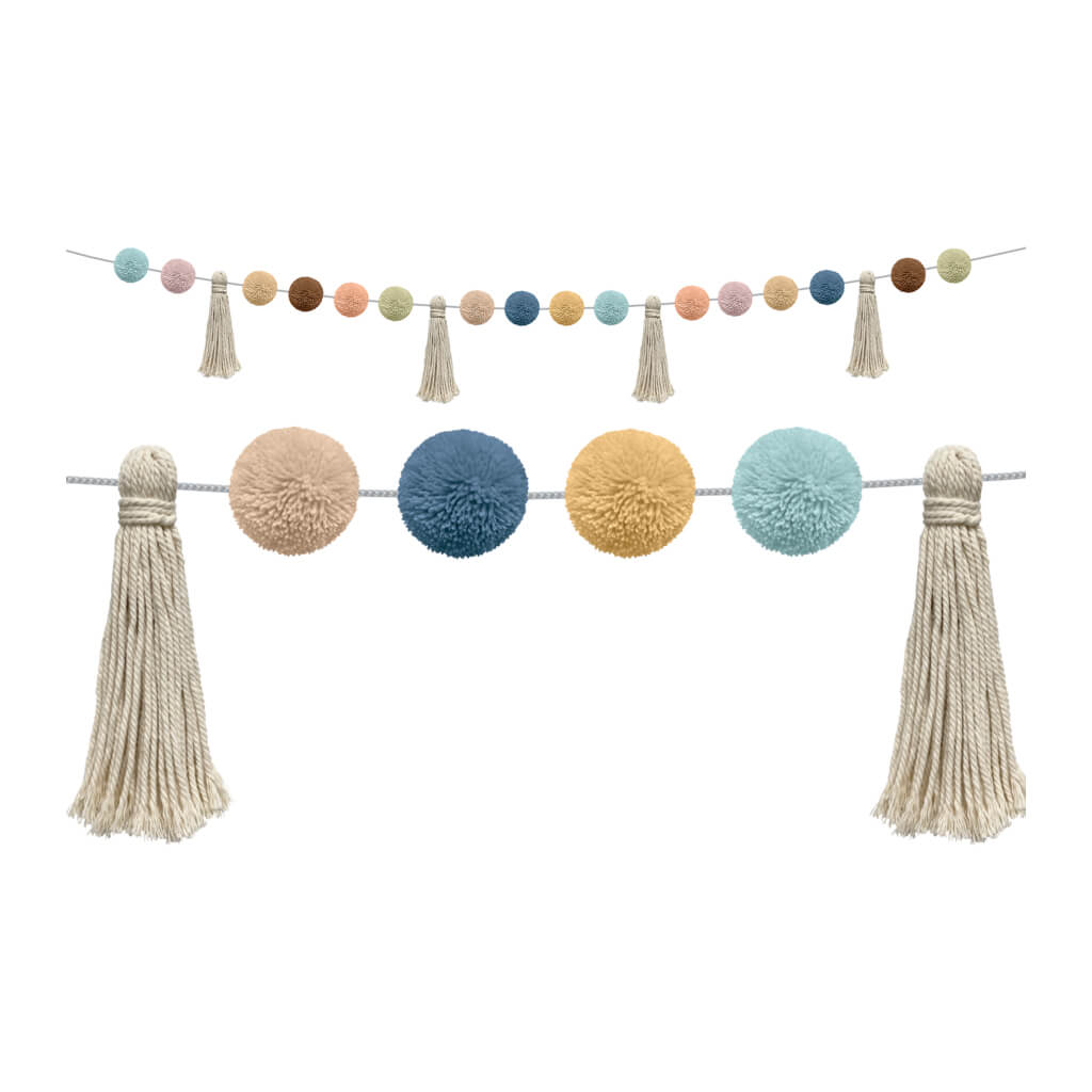 Everyone is Welcome Pom-Poms and Tassels Garland