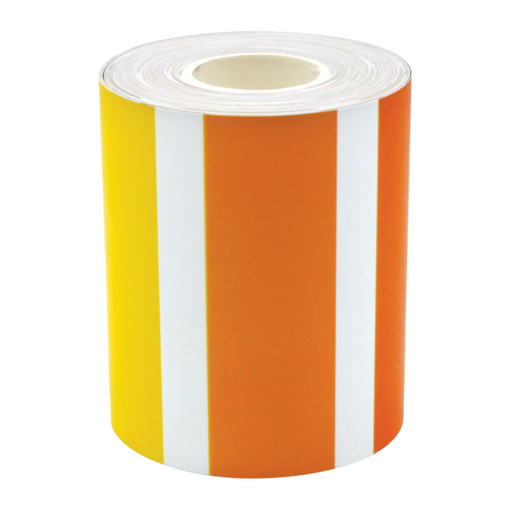 Colorful Stripes Straight Rolled Border Trim