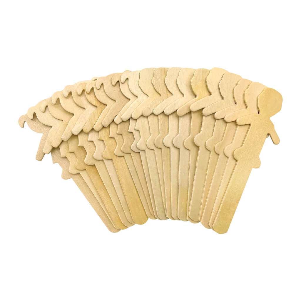STEM Basics: People-Shaped Craft Sticks - 50 count