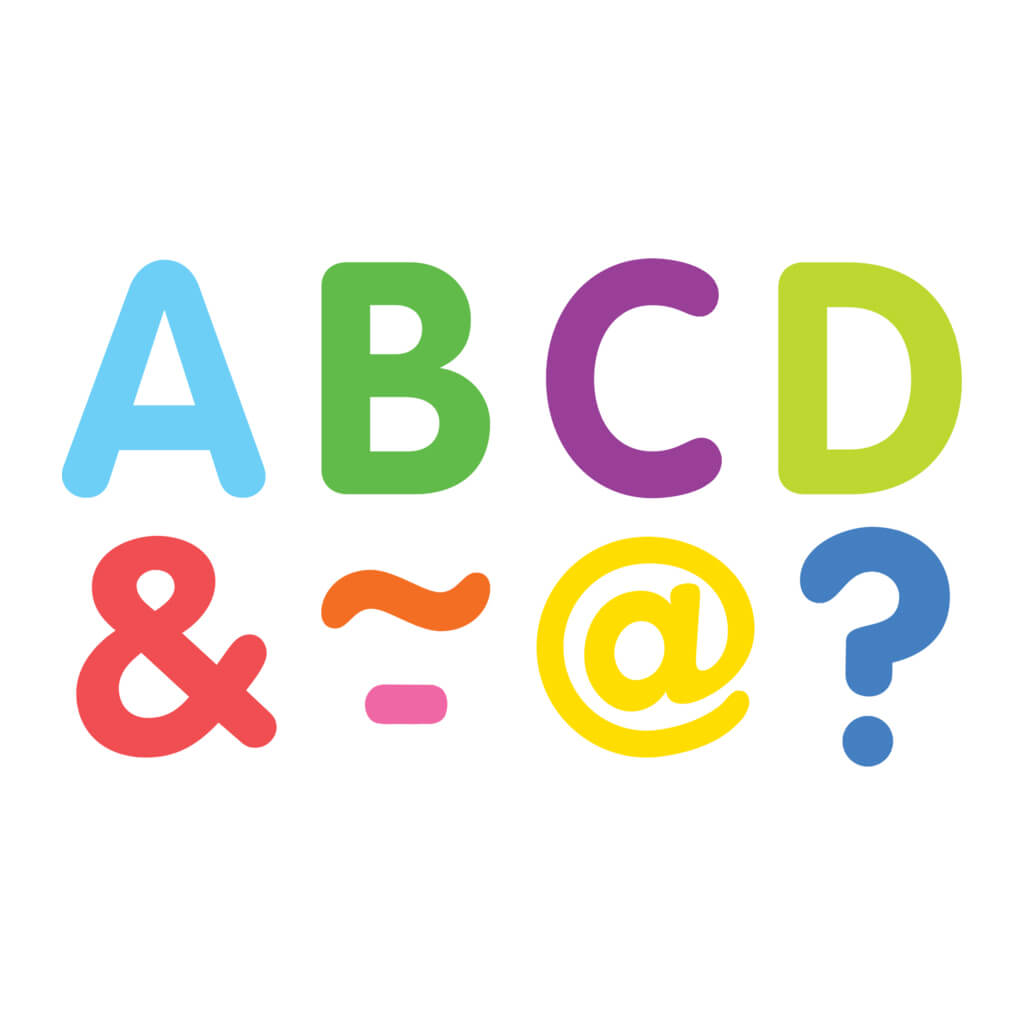 Colorful Classic 2&quot; Magnetic Letters