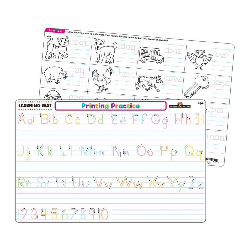 Printing Practice Learning Mat