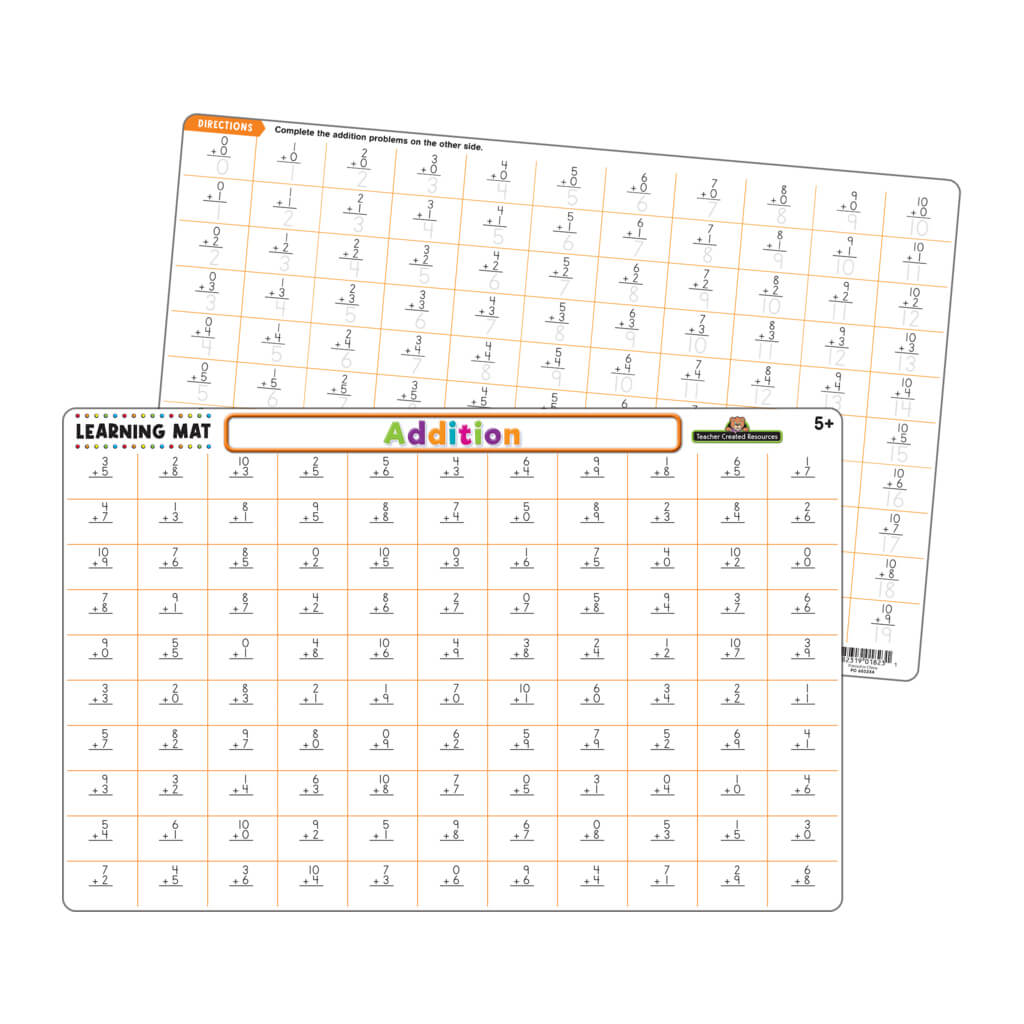 Addition Learning Mat