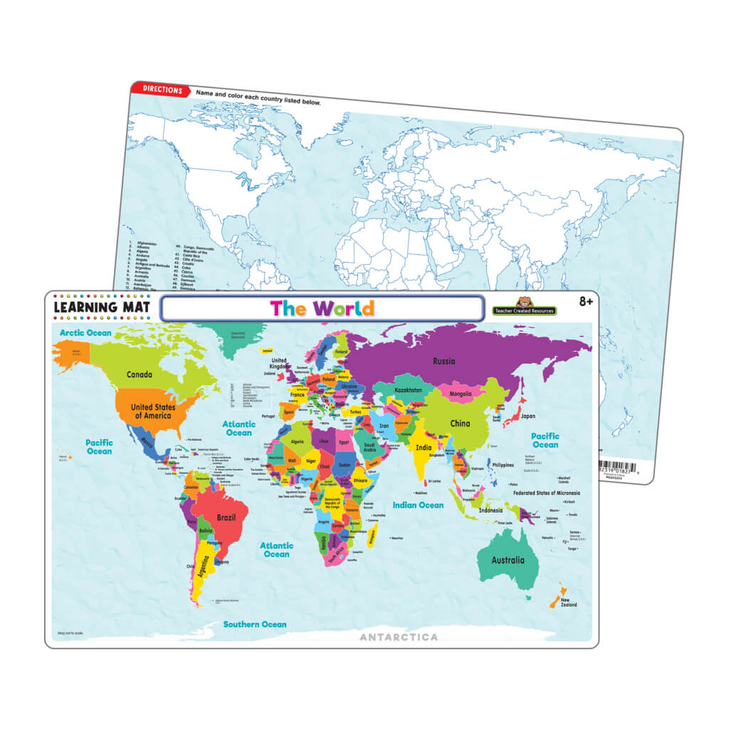 The World Map Learning Mat