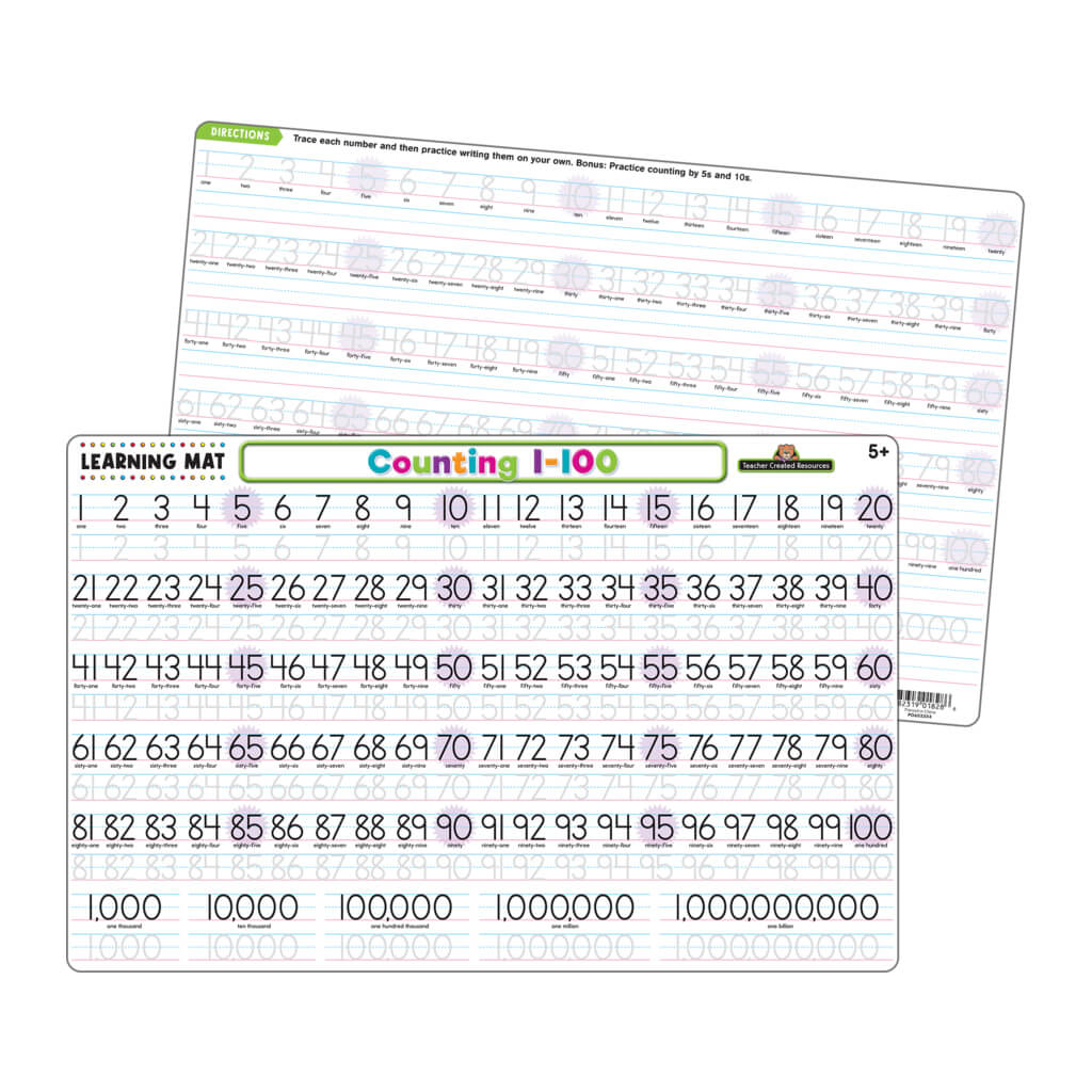 Counting 1�100 Learning Mat