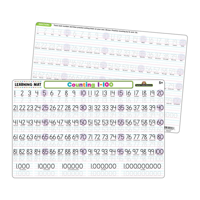 Counting 1�100 Learning Mat