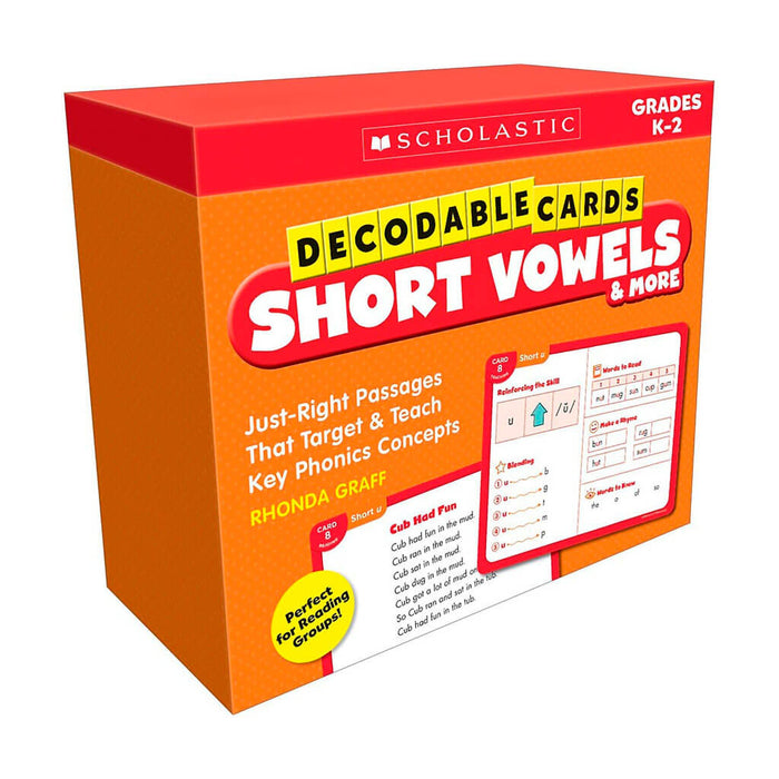 Decodable Cards: Short Vowels & More