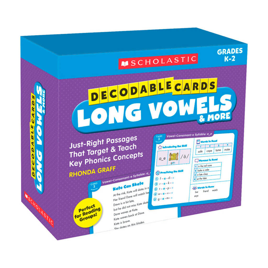 Decodable Cards: Long Vowels &amp; More