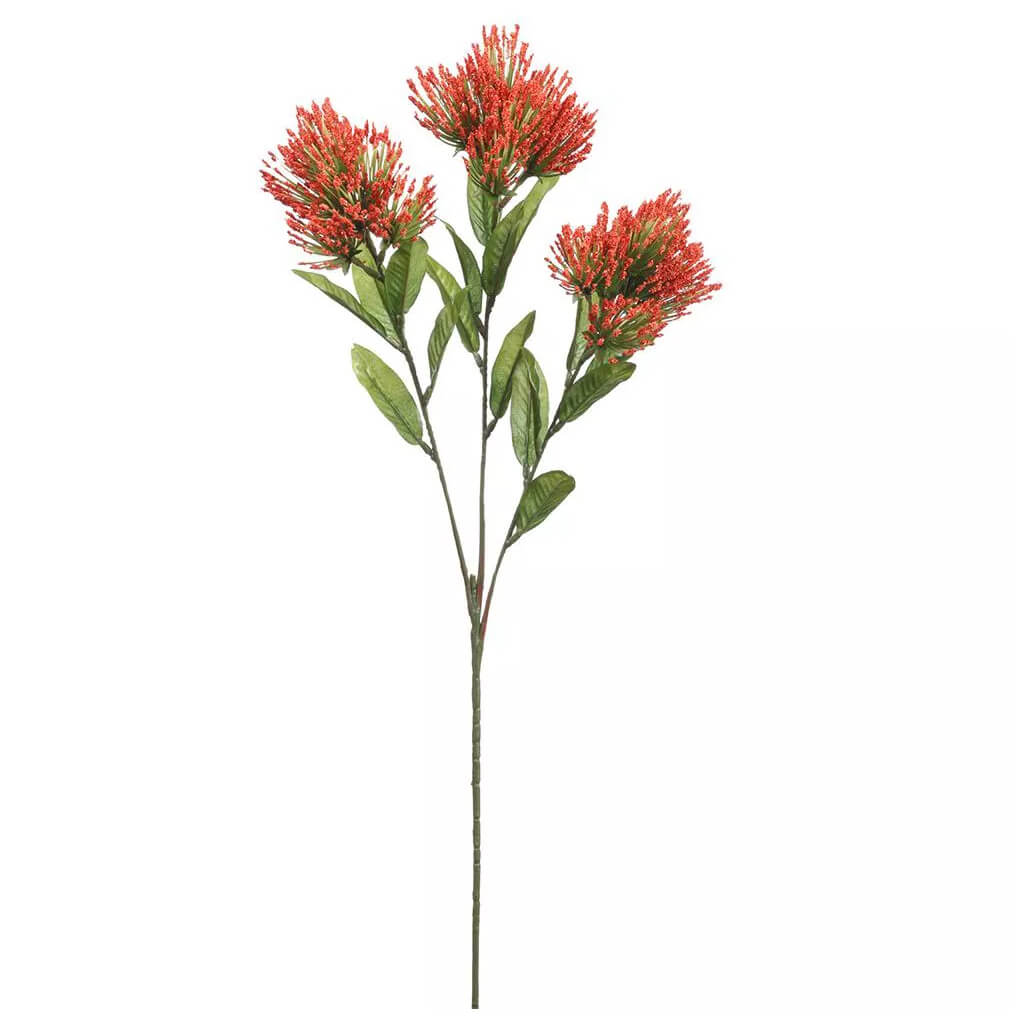 Lion&#39;s Tail Artificial Floral Spray 24in Salmon