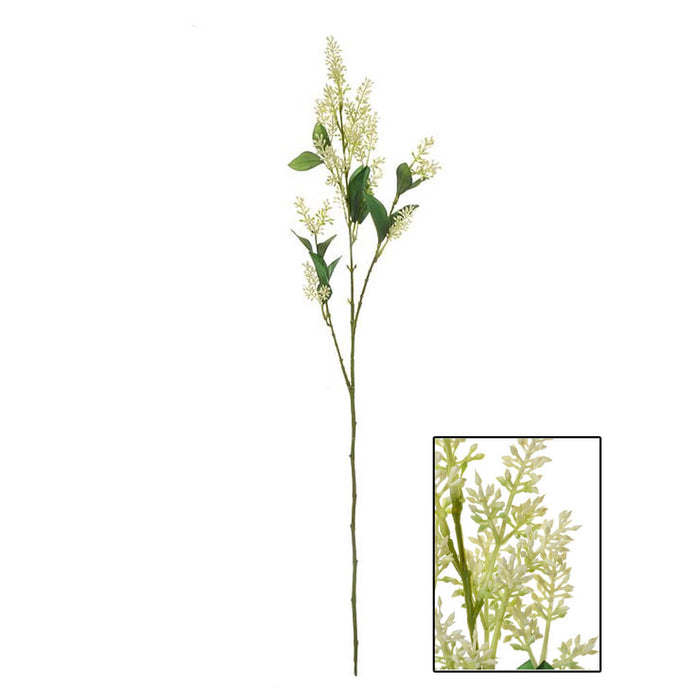 Lilac Bud Spray 32in Cream Green