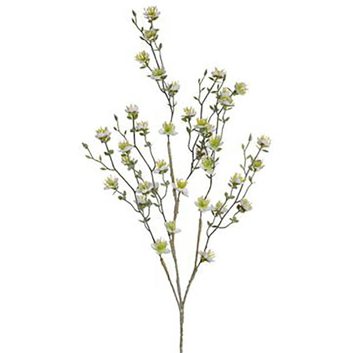 Plum Blossom Spray 40in White