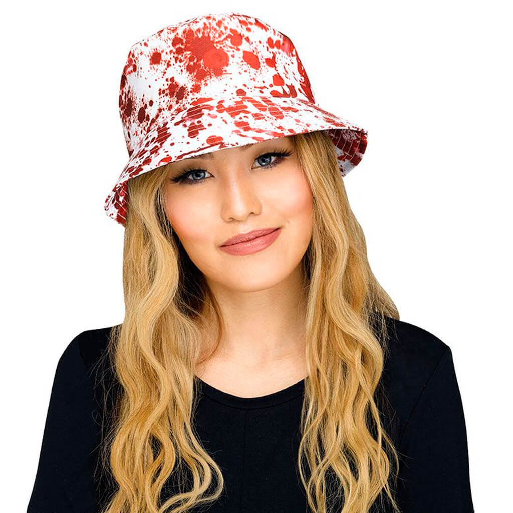 Bucket Hat Bloody White