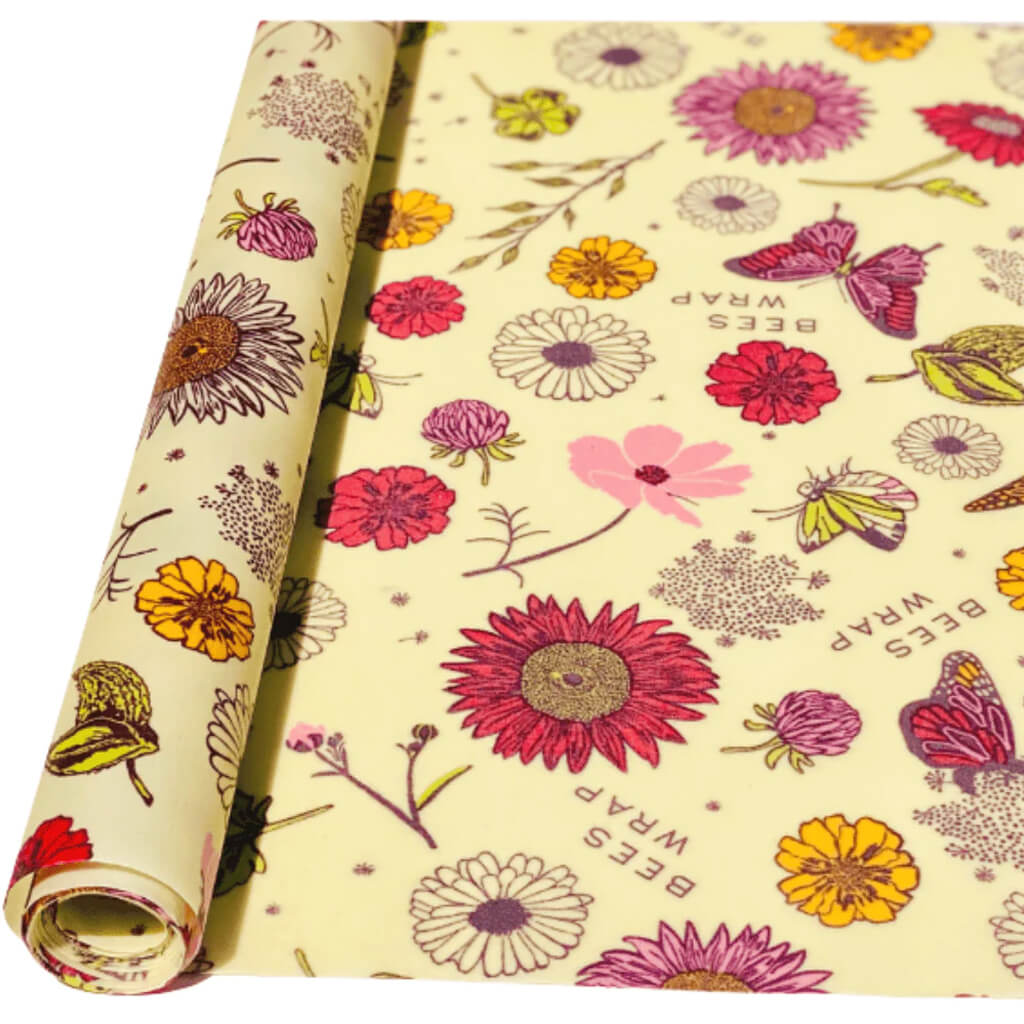 Bees Wrap Roll - Meadow Magic Pattern