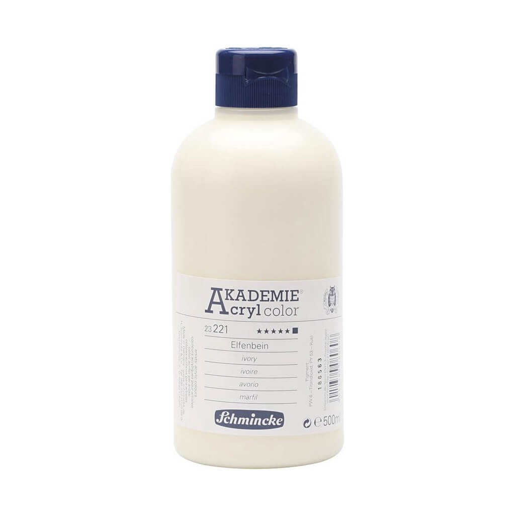 Akademie Acrylic Color Paint 500ml Ivory