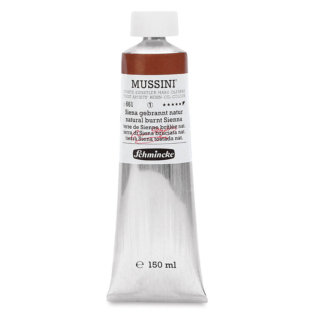 Schmincke Mussini Oil Color 150ml Natural Burnt Sienna