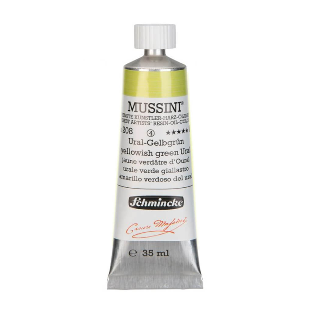 Schmincke Mussini Oil Paint 35ml Yellowish Green Ural