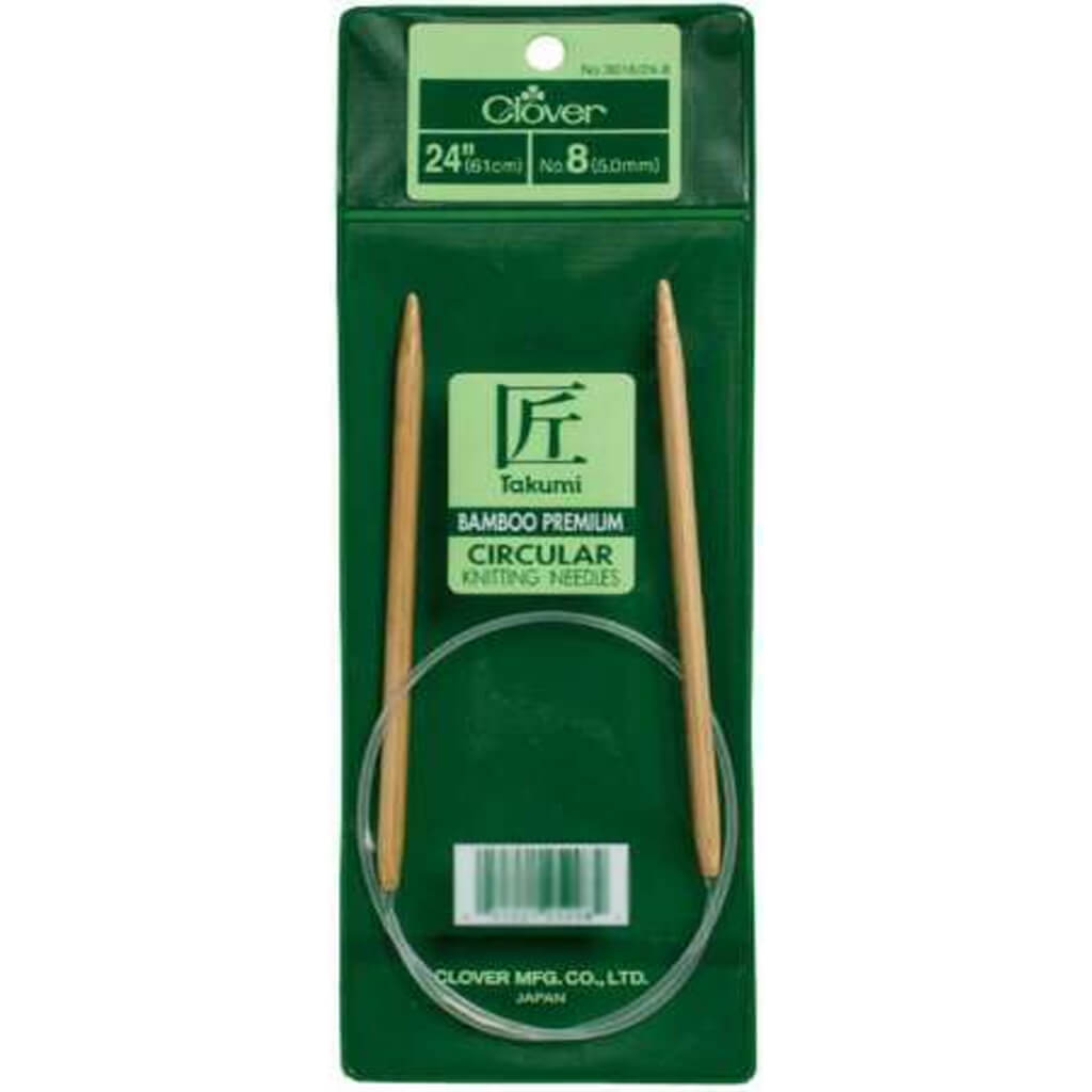Bamboo Circular Knitting Needles 24in Size 4