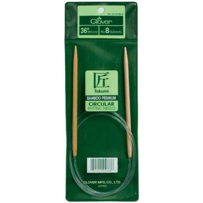 Bamboo Circular Knitting Needles 36in Size 8