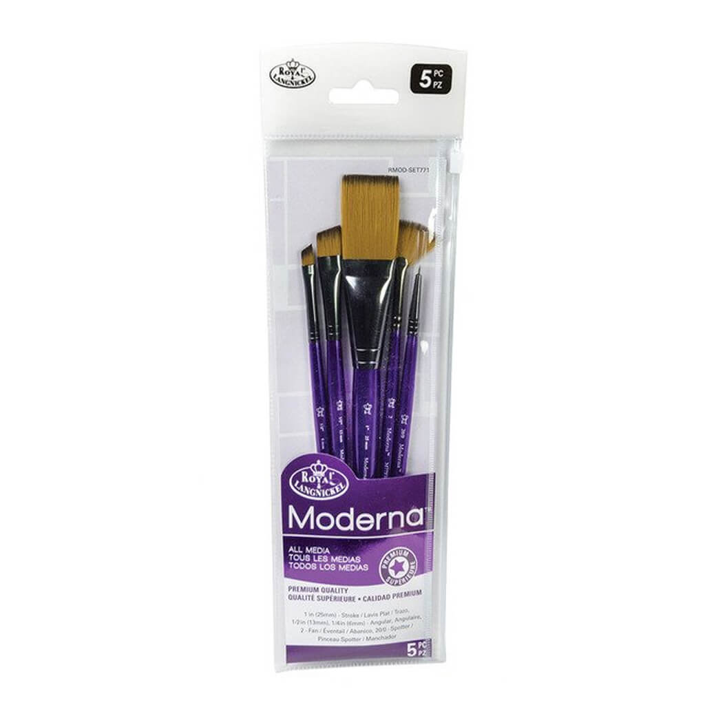 Moderna Short Handle Stroke Variety Set of 5pc