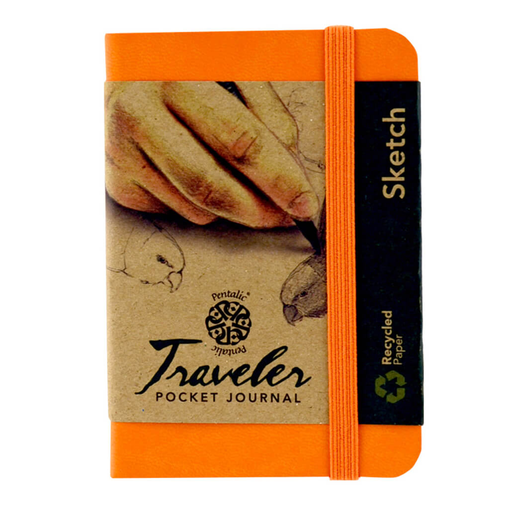 Travelers Pocket Journal 4in x 3in Orange