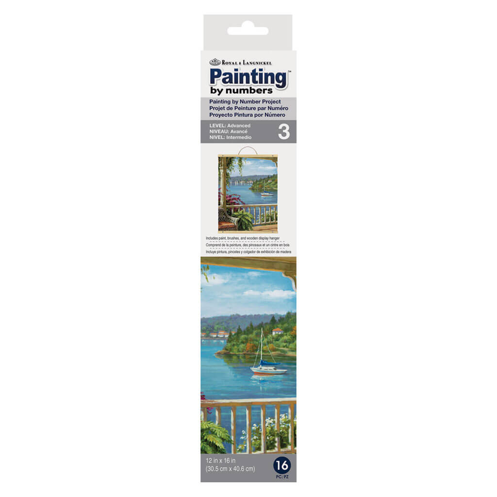 Paint by Numbers Canvas Roll Silver Lake Veranda