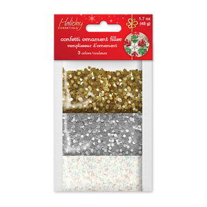 Holiday Essentials:Hex-Glitter Orn Filler,  2.5mm 