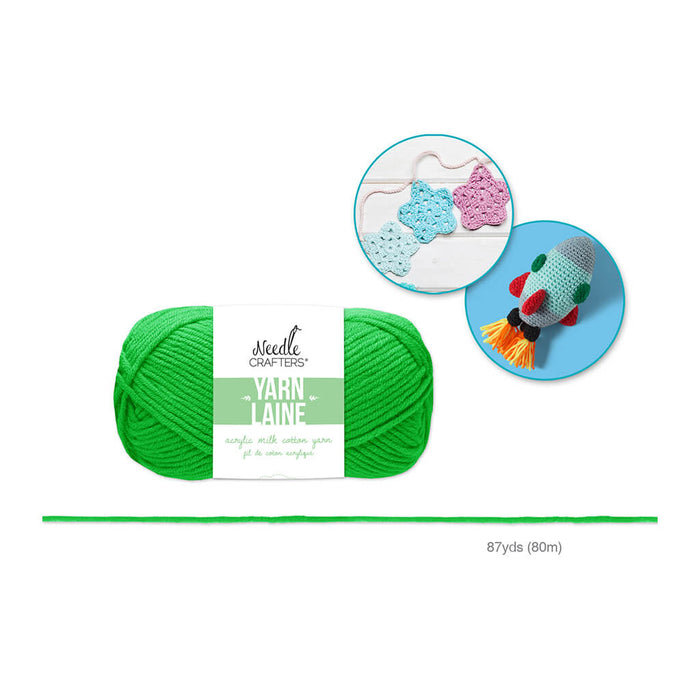 Needlecrafters Acrylic Milk Cotton Yarn Emerald Green 50g