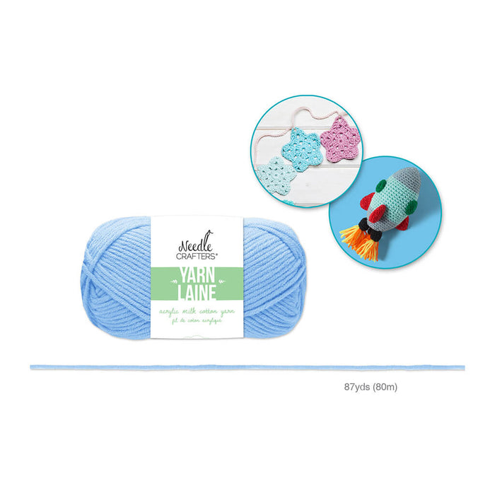 Needlecrafters Acrylic Milk Cotton Yarn Light Blue 50g