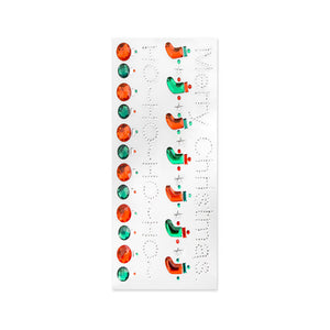 Holiday Stickers:  Gem Border Accents Merry Christmas, Holiday Bling, 8.8cmx16.5cm