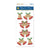 Holiday Stickers: 3D Burlap Accents  Seasonal Icons Bells,  3inx6.4in