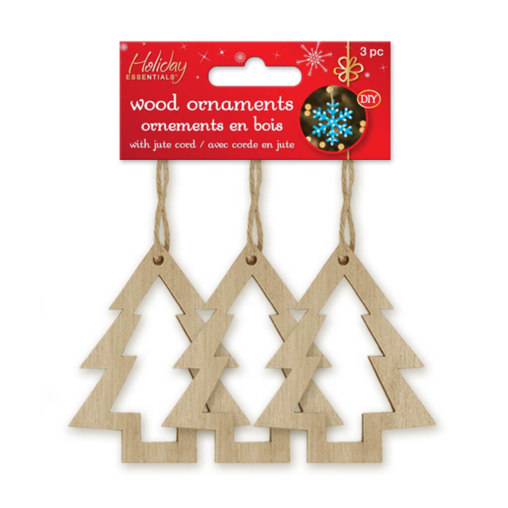 Holiday Wood: 7.5cm DIY Ornaments Christmas Tree, 7.5cm