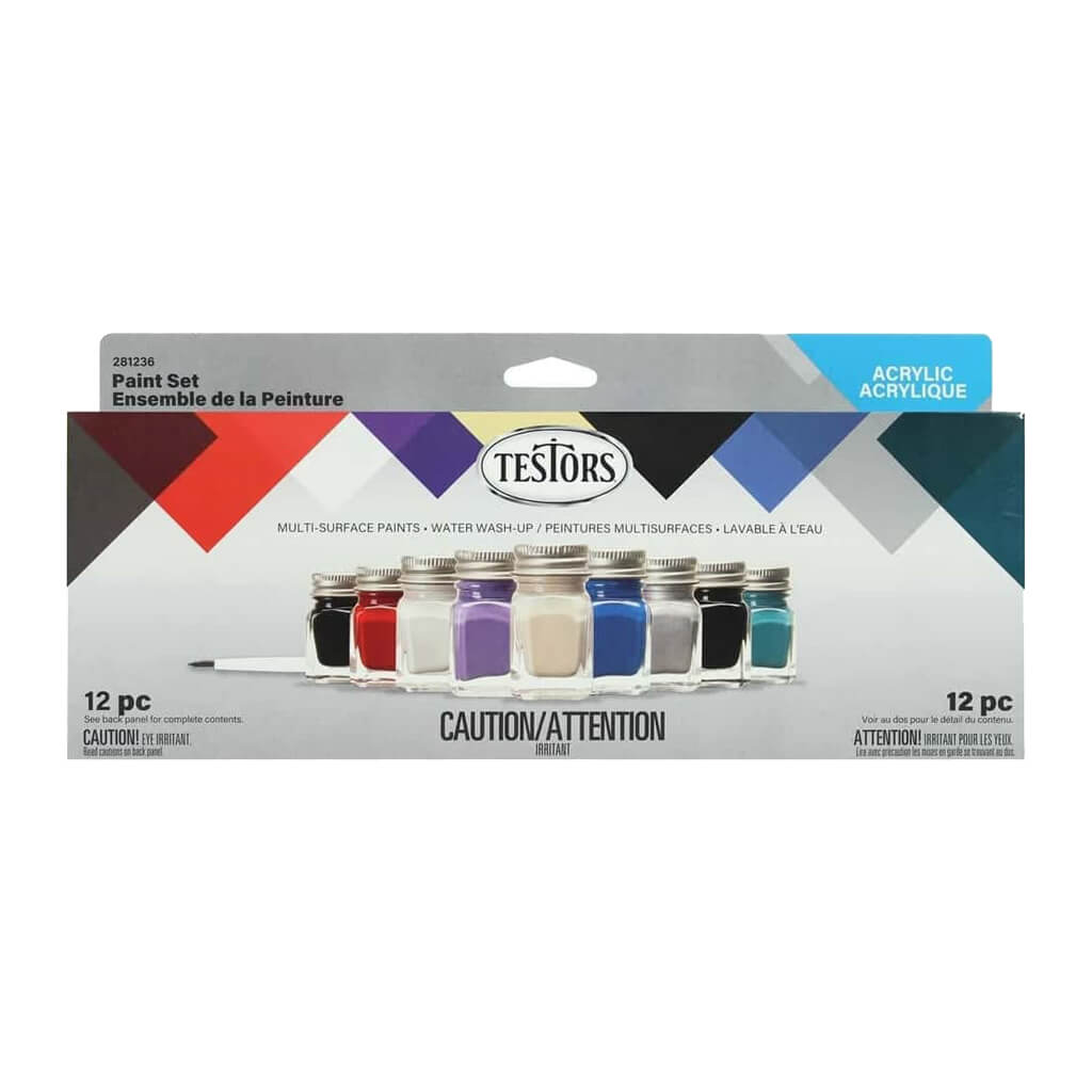 Acrylic Craft Paint Set, 0.25oz