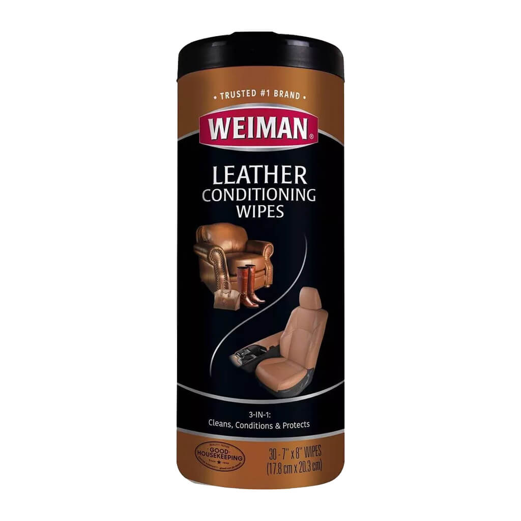 Leather Cleaning Wipes, 8in x 7in