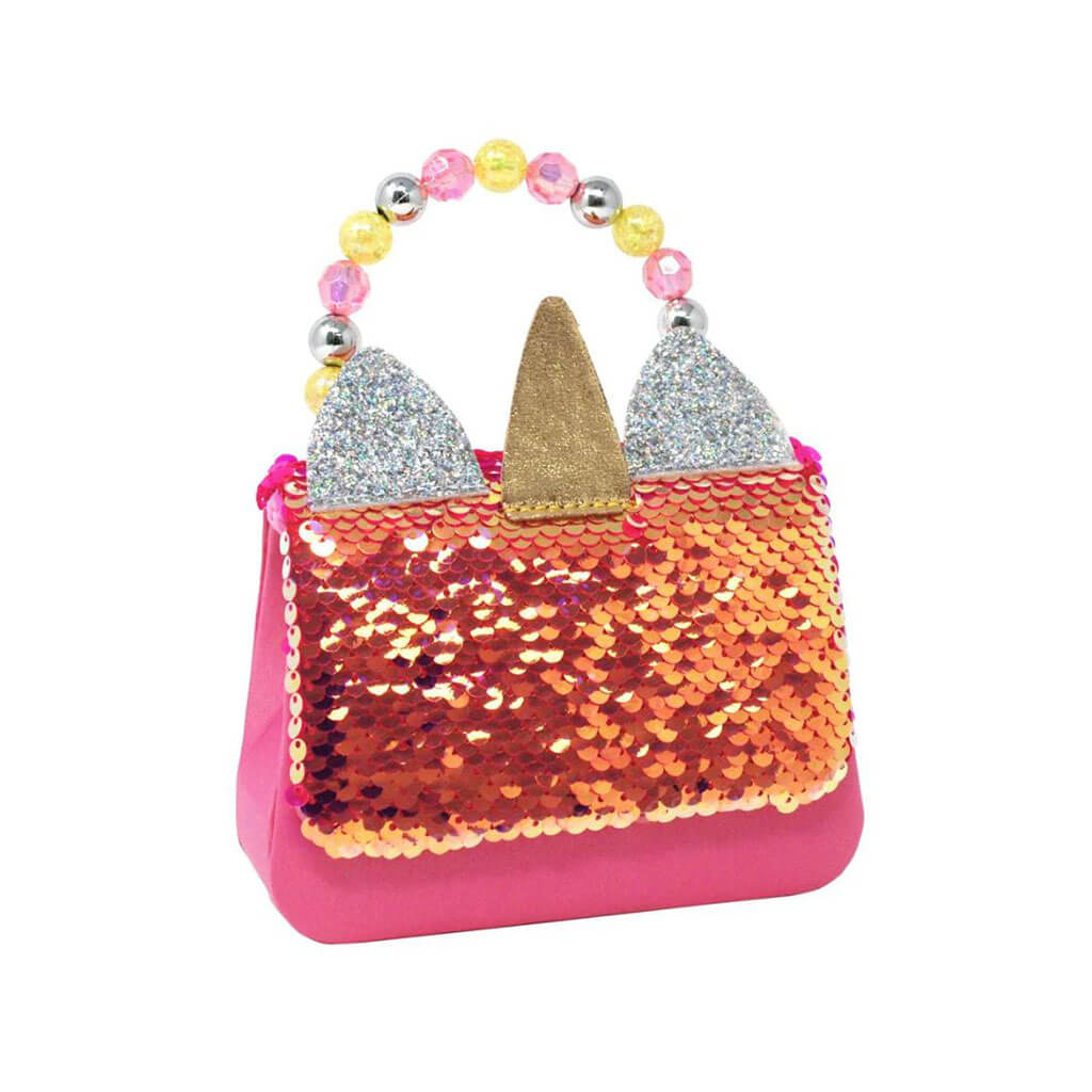 Reversible Sequin Unicorn Hard Handbag