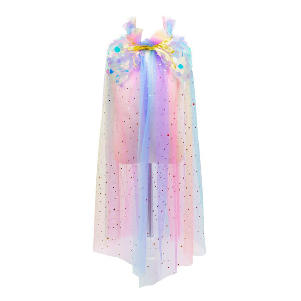 Unicorn Princess Rainbow Tulle Party Cape