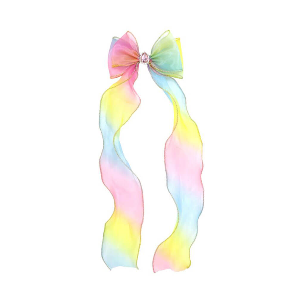 Rainbow Butterfly Bow Hairclip