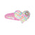 Sequin Heart Shape Hairclip - Light Pink