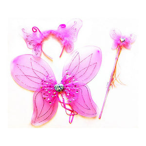 Heart Sparkle Wing Set, Pink