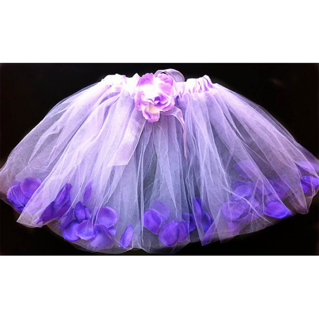 Purple Flower Petal Tutu