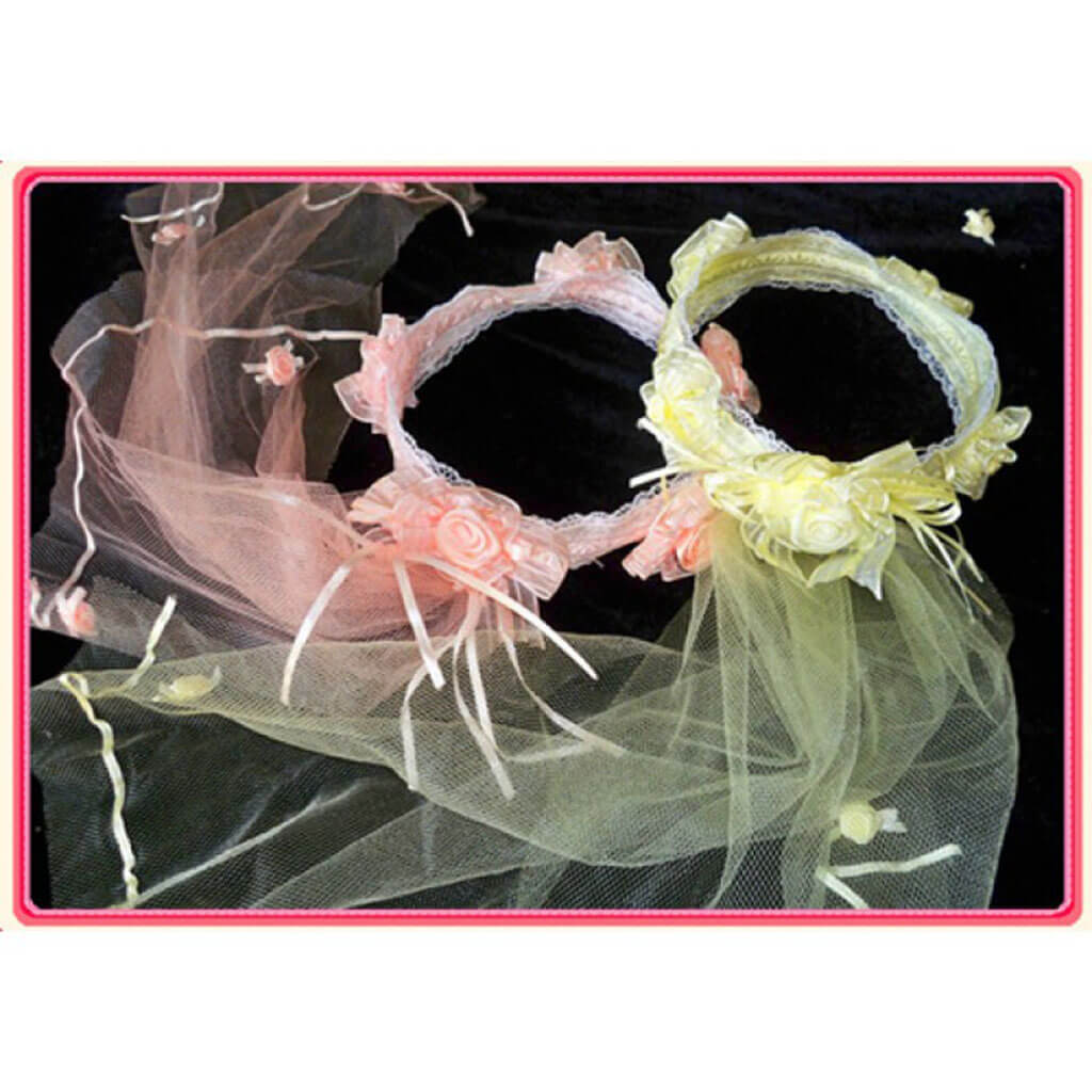 Flower Girl Rose Veil