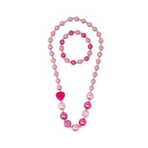 Be My Valentine Necklace & Bracelet - Red