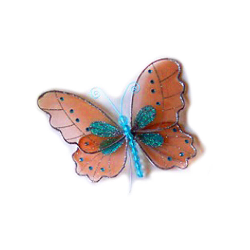 Sheer Two Tone Butterfly 5.5in