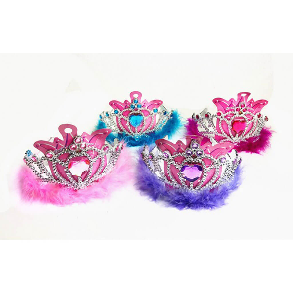 Marabou Tiara, Fuchsia