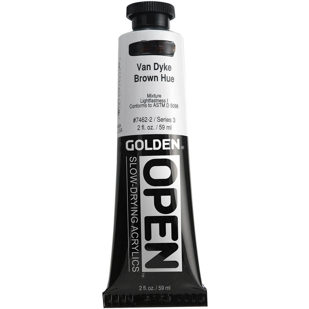 Golden Open Acrylic 2oz Van Dyke Brown Hue