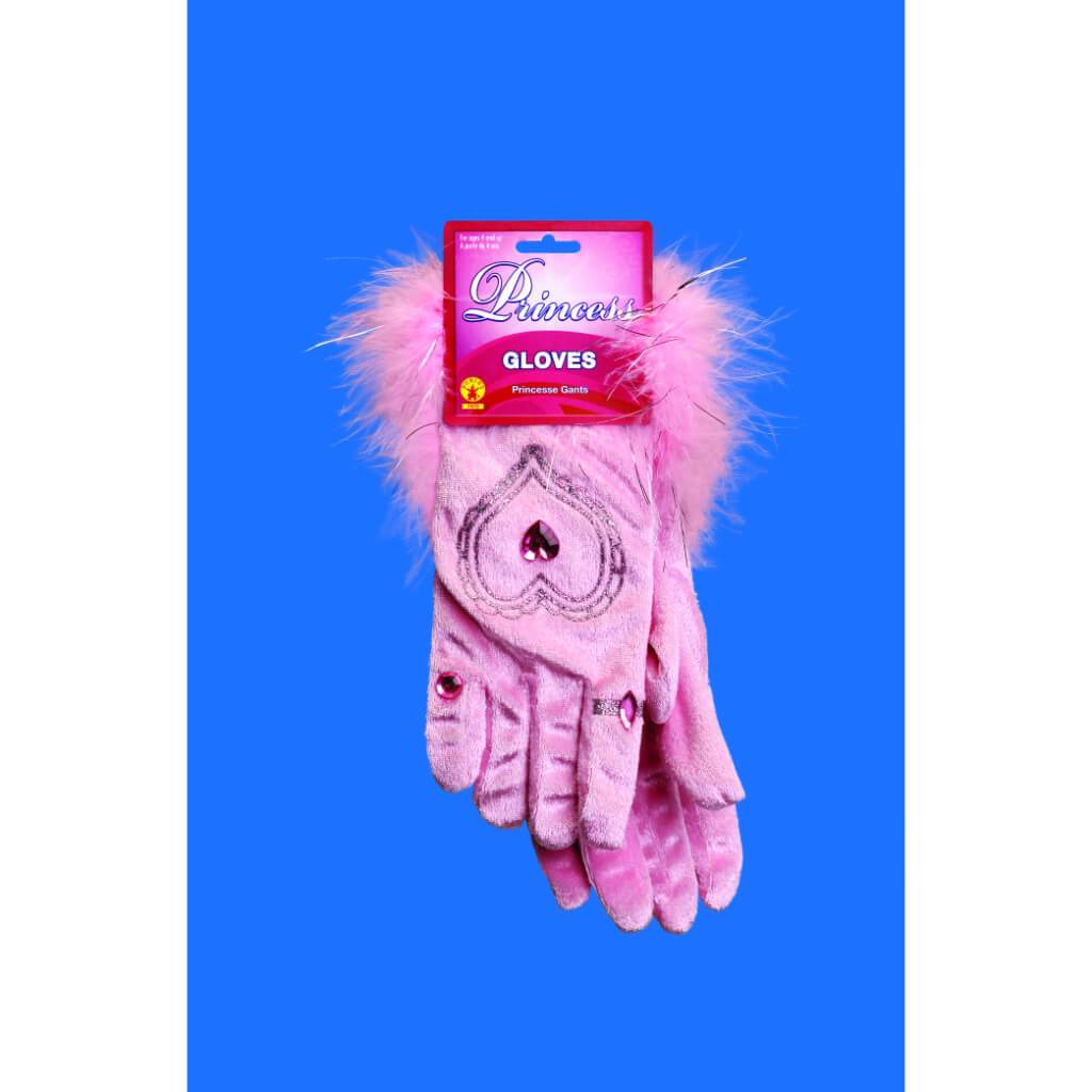 Marabou Princess Gloves Pink