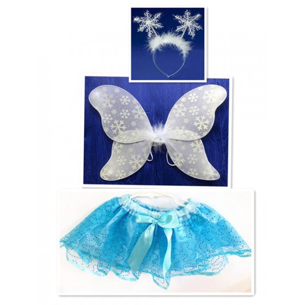 Snow Fairy 3pc Set, White, 3 to 5