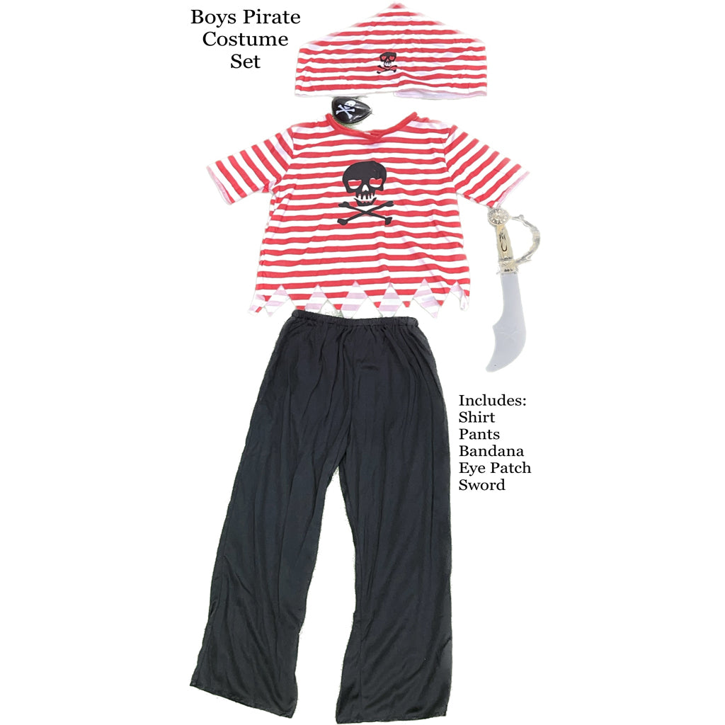 Boy Pirate Crew Red Strip