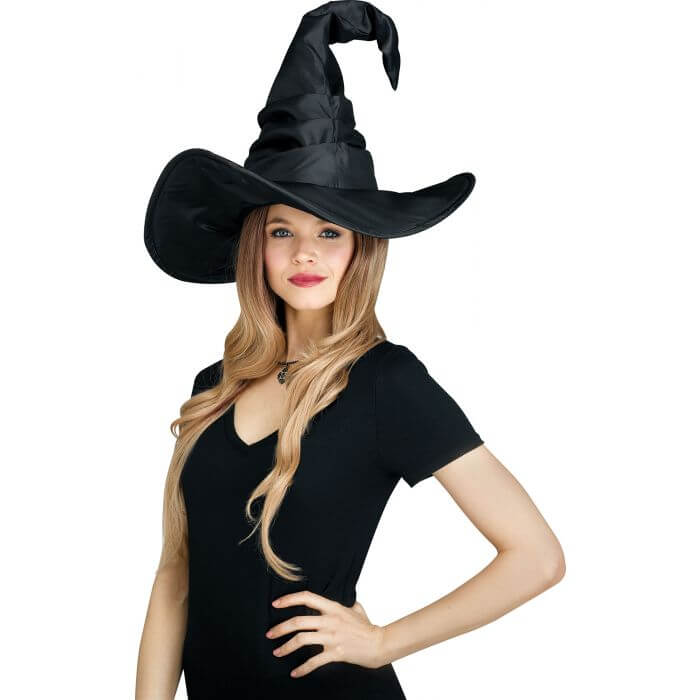 Witch Hat Curved Black