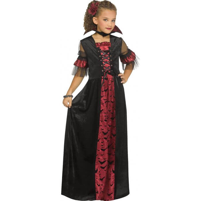 Victorian Vampiress Child Costume, Medium 8 To 10