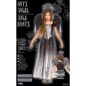 Onyx Angel Child Costume 8 to 10, Medium
