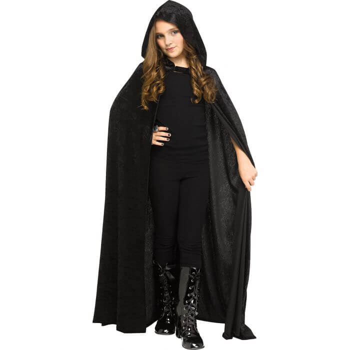 Hooded Velour Child Cape